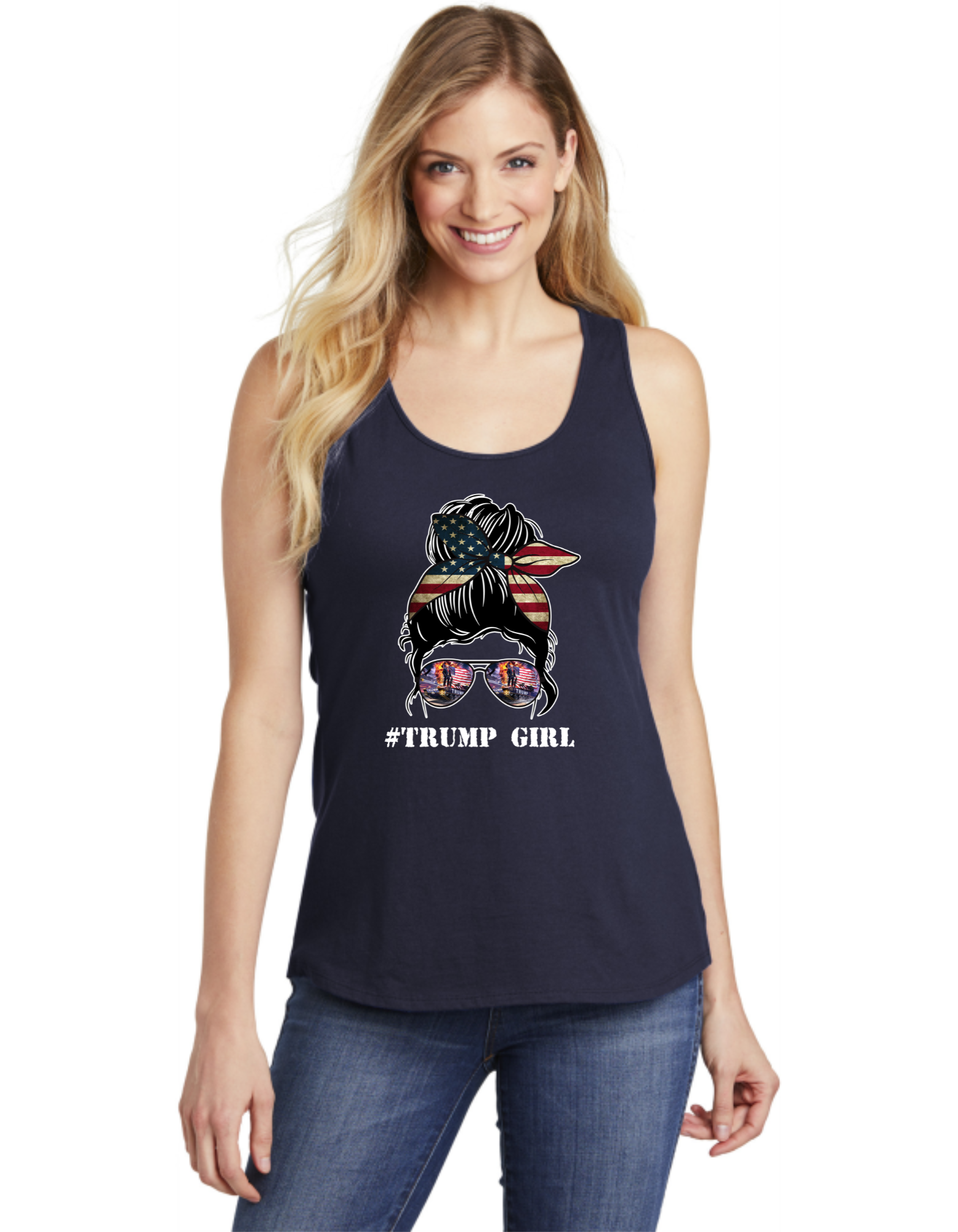 Trump Girl Messy Bun