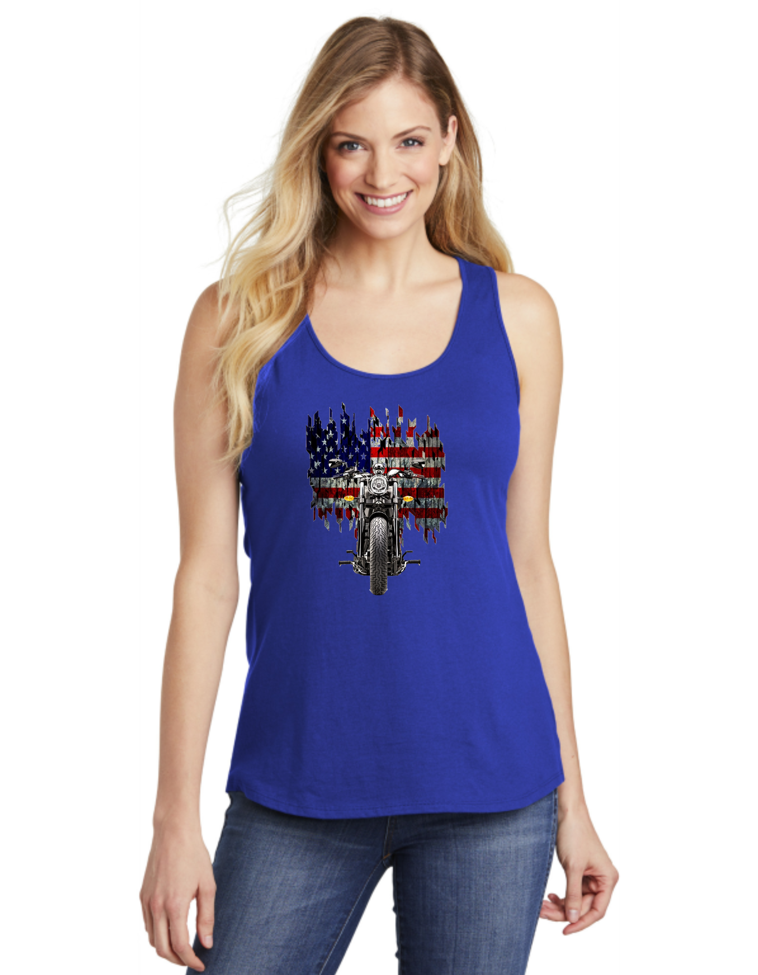 Motorcycle American Flag