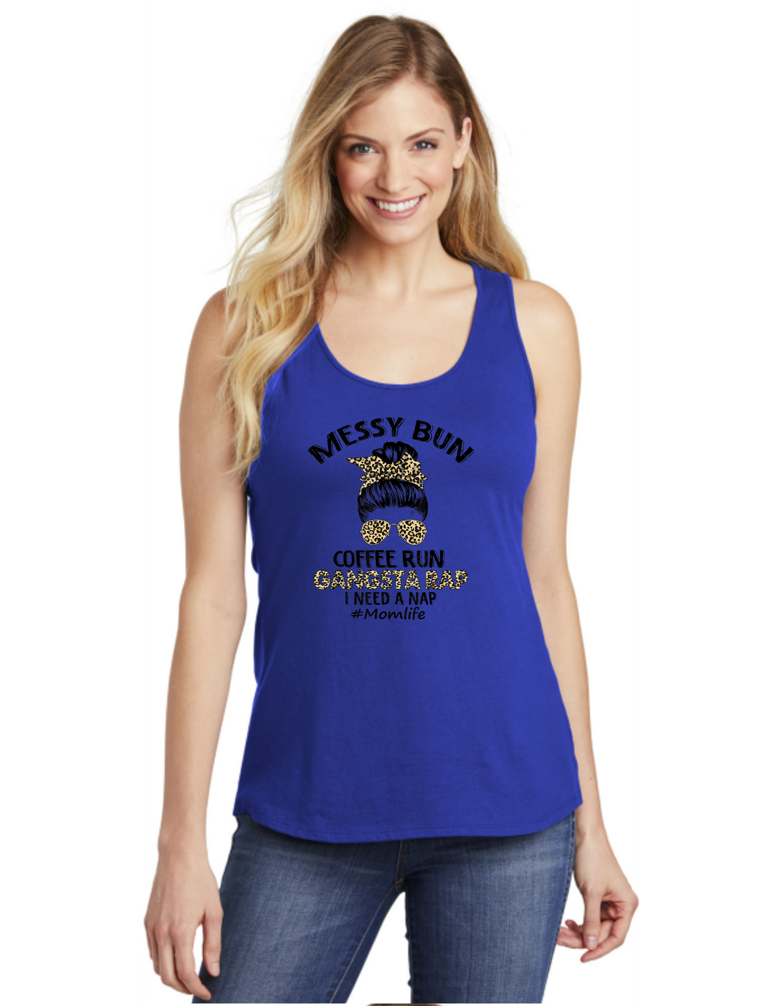 Messy Bun Gangsta Rap Mom Life