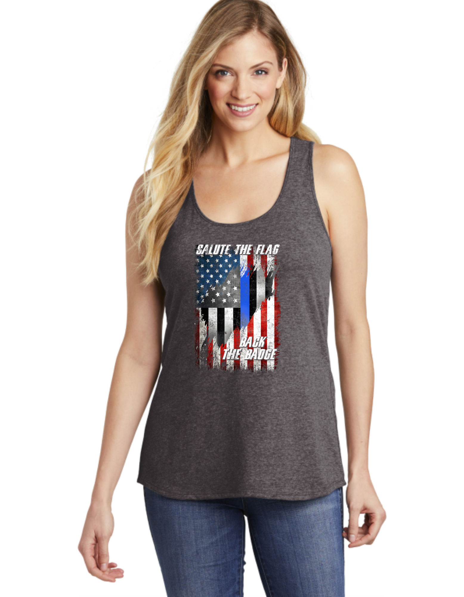 Salute The Flag Back The Badge