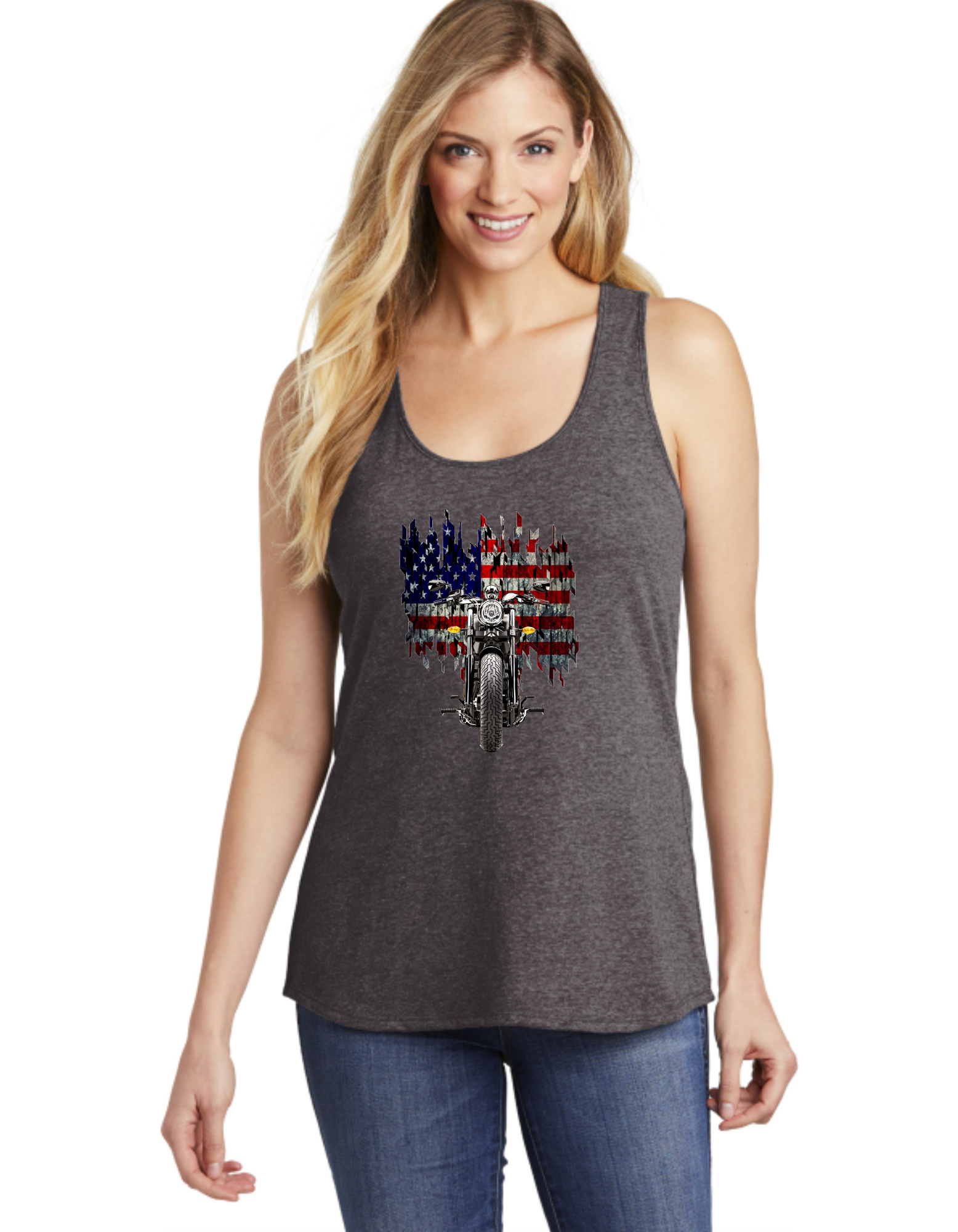 Motorcycle American Flag