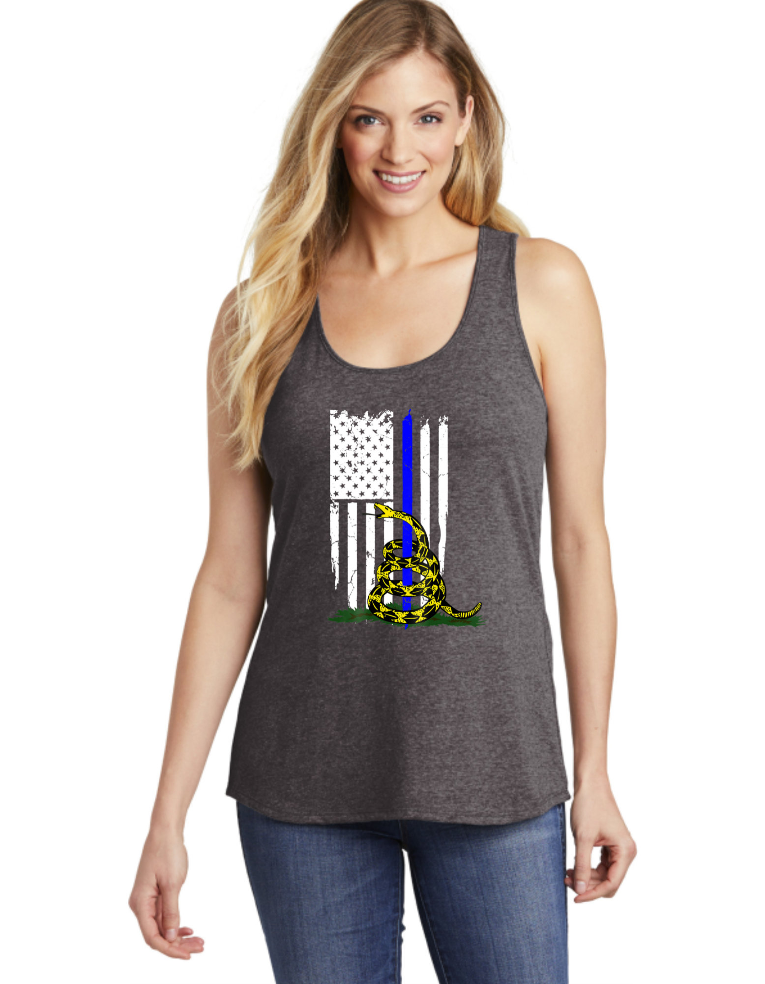 Don't Tread On Me Blue Line Flag