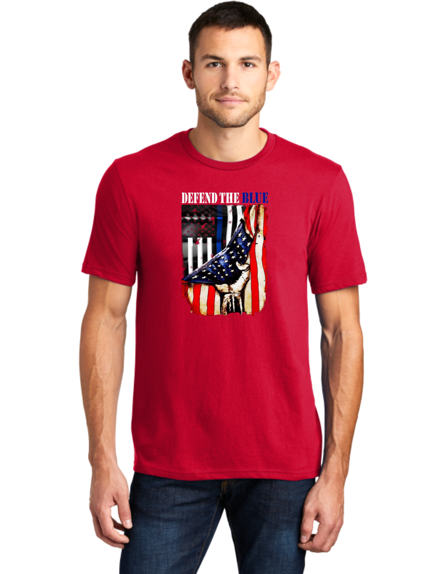 Defend The Blue USA Flag