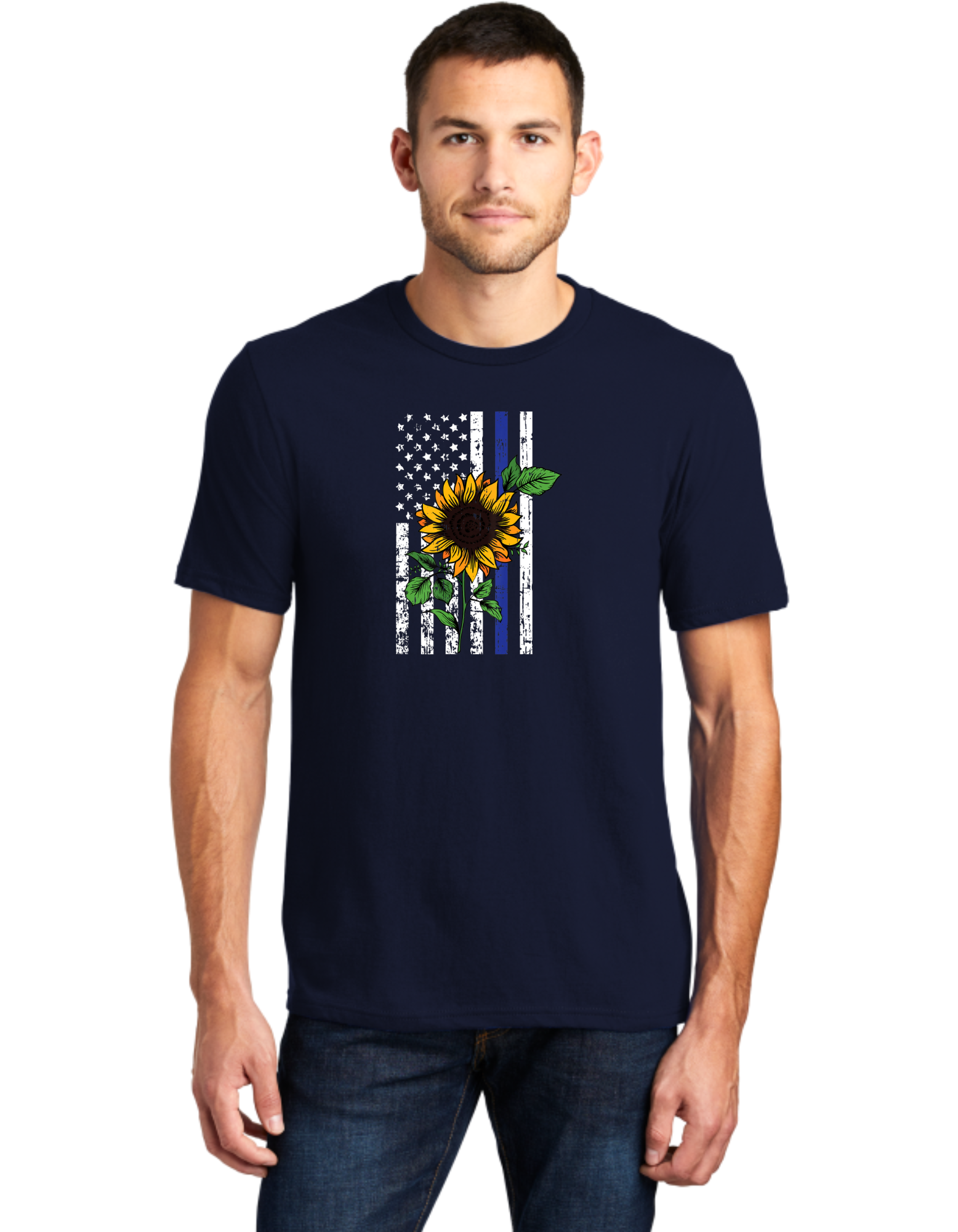 Sunflower Blue Line Flag