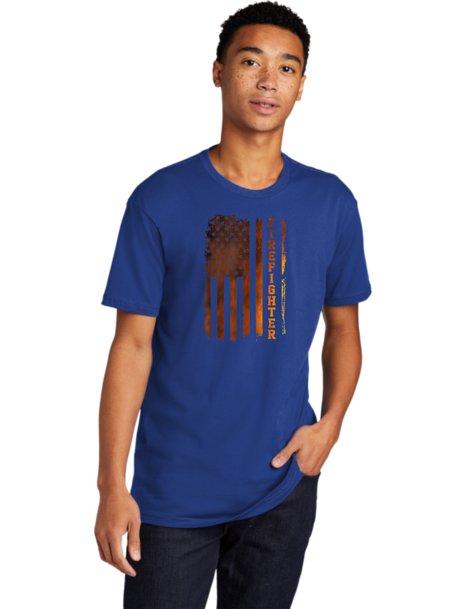 Firefighter Flame Flag