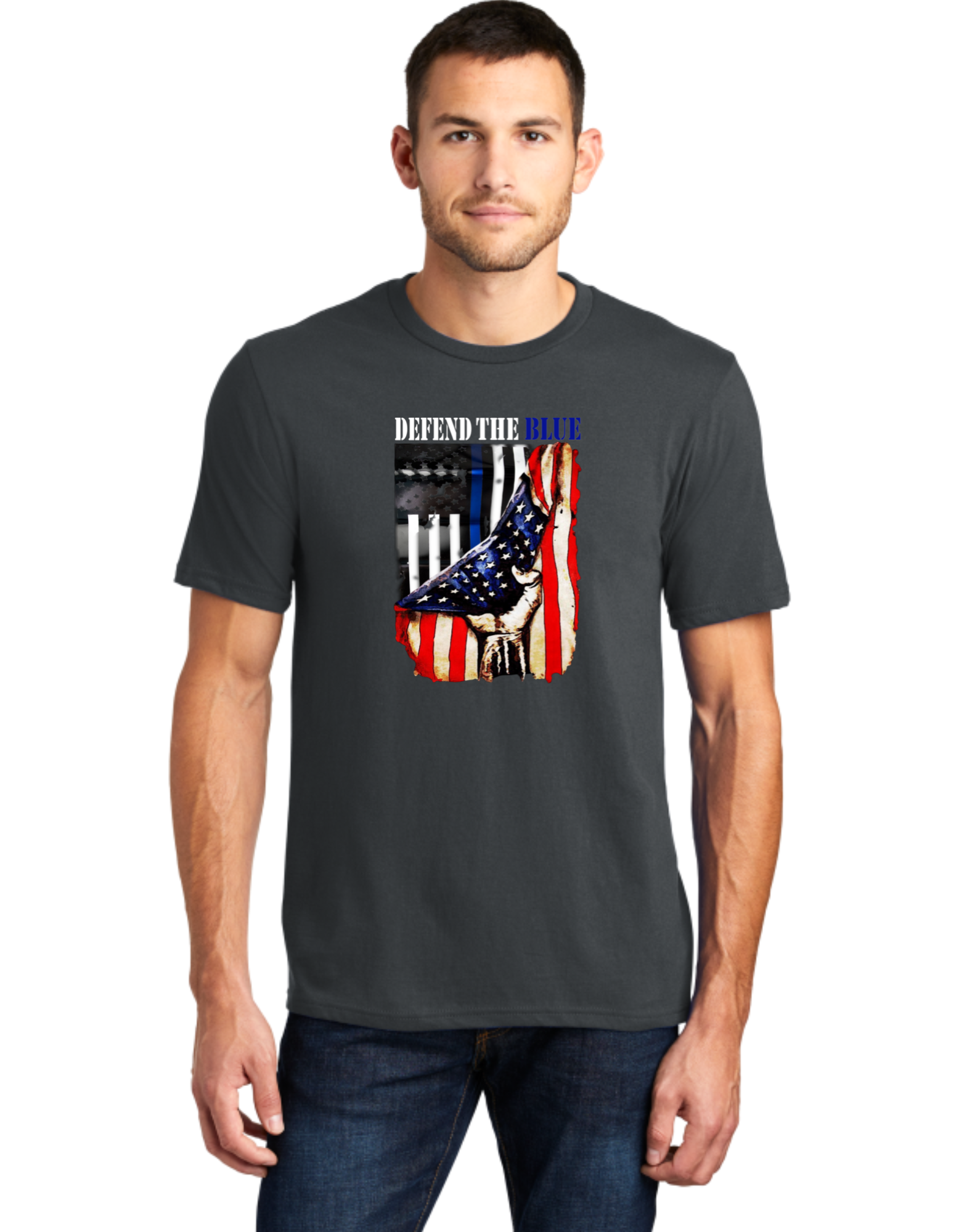 Defend The Blue USA Flag