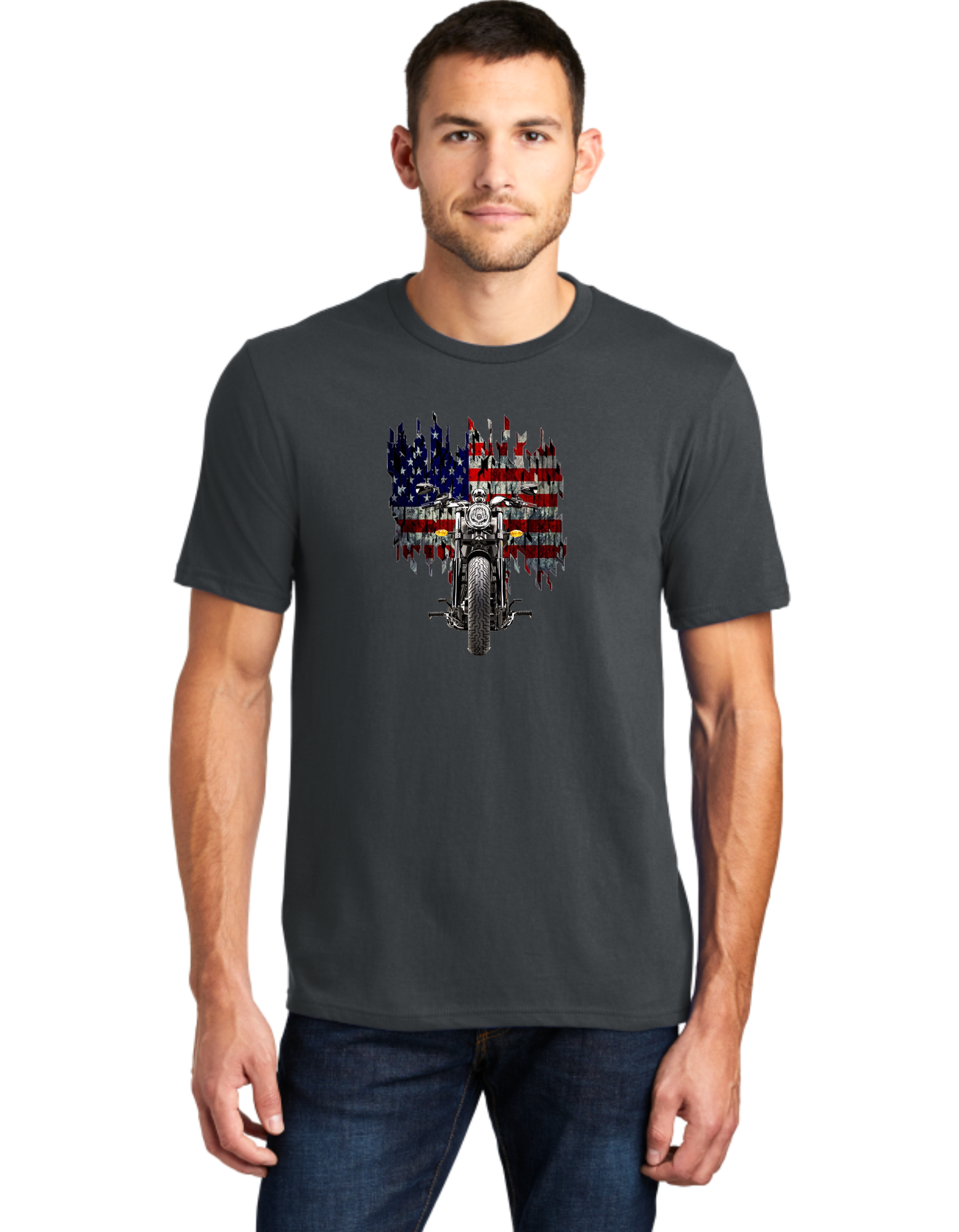 Motorcycle American Flag