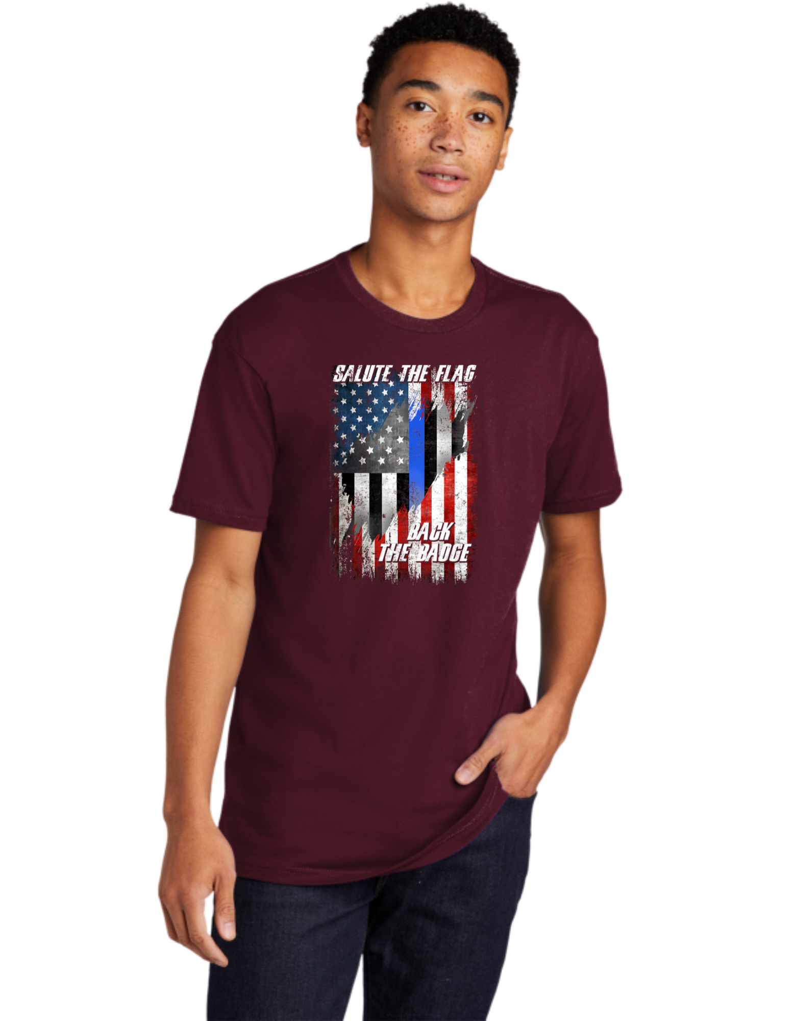 Salute The Flag Back The Badge