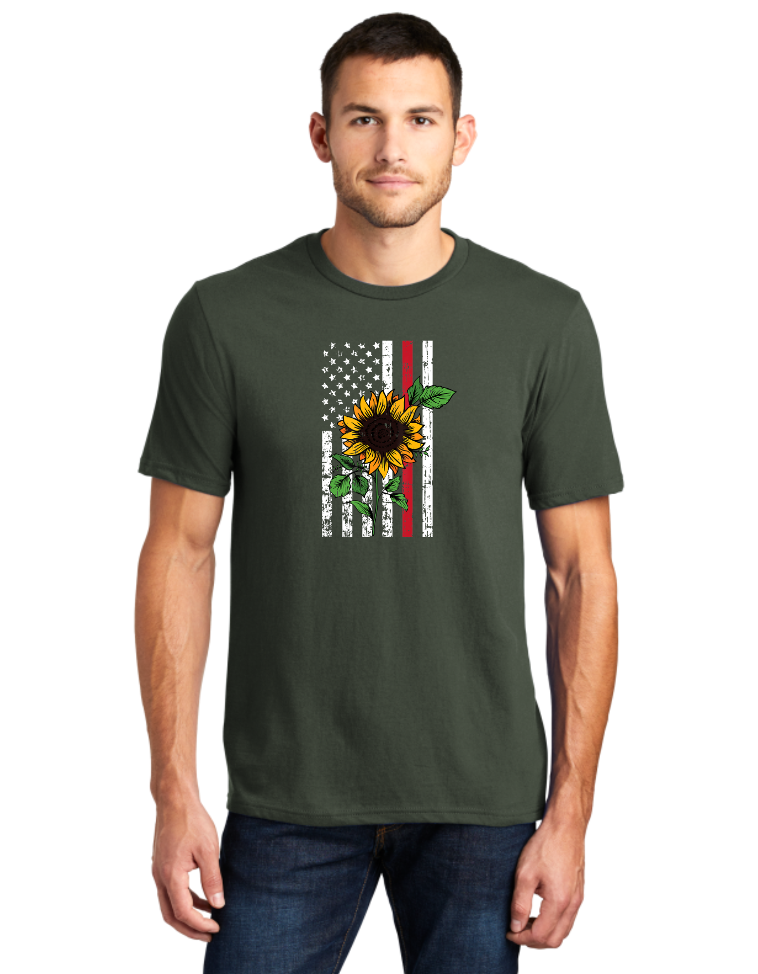 Sunflower Red Line Flag