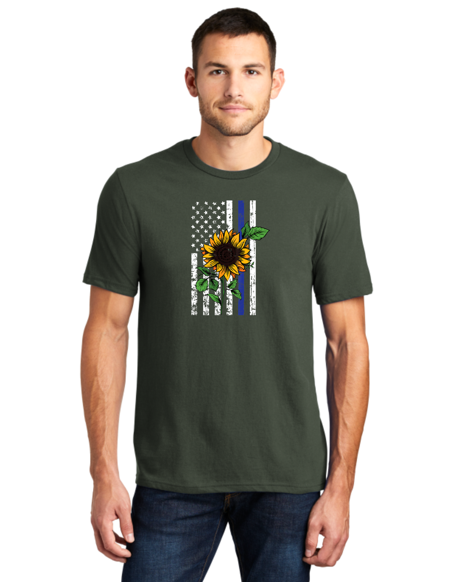 Sunflower Blue Line Flag