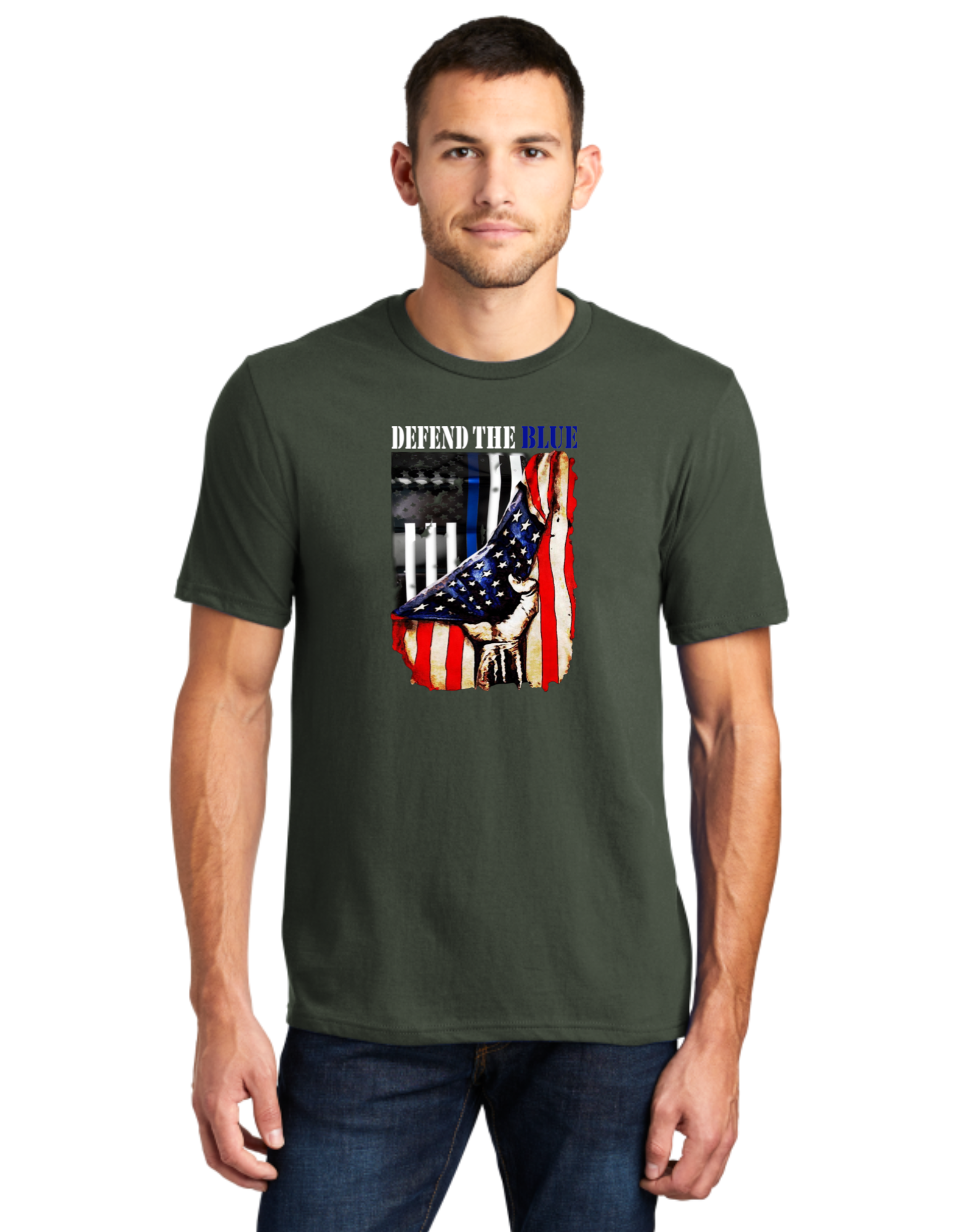 Defend The Blue USA Flag