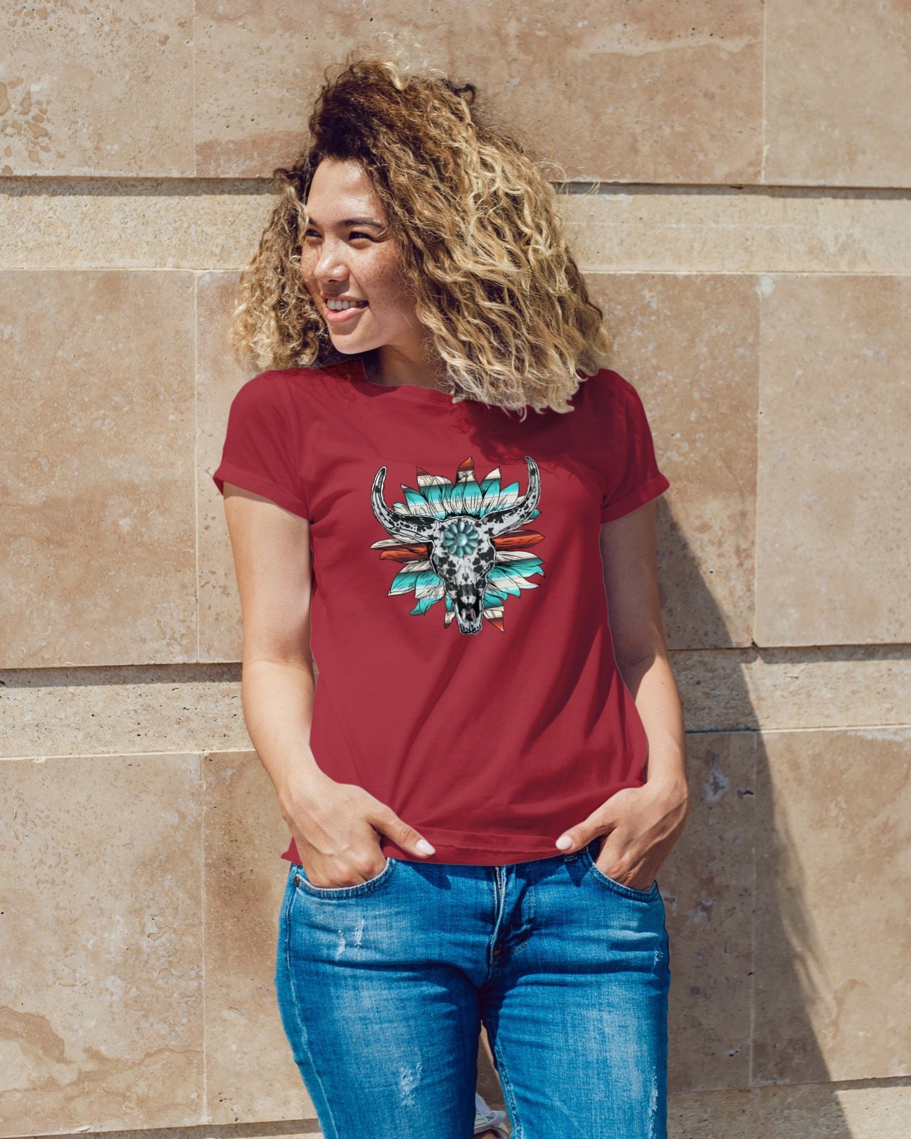 Sunflower Boho Skull