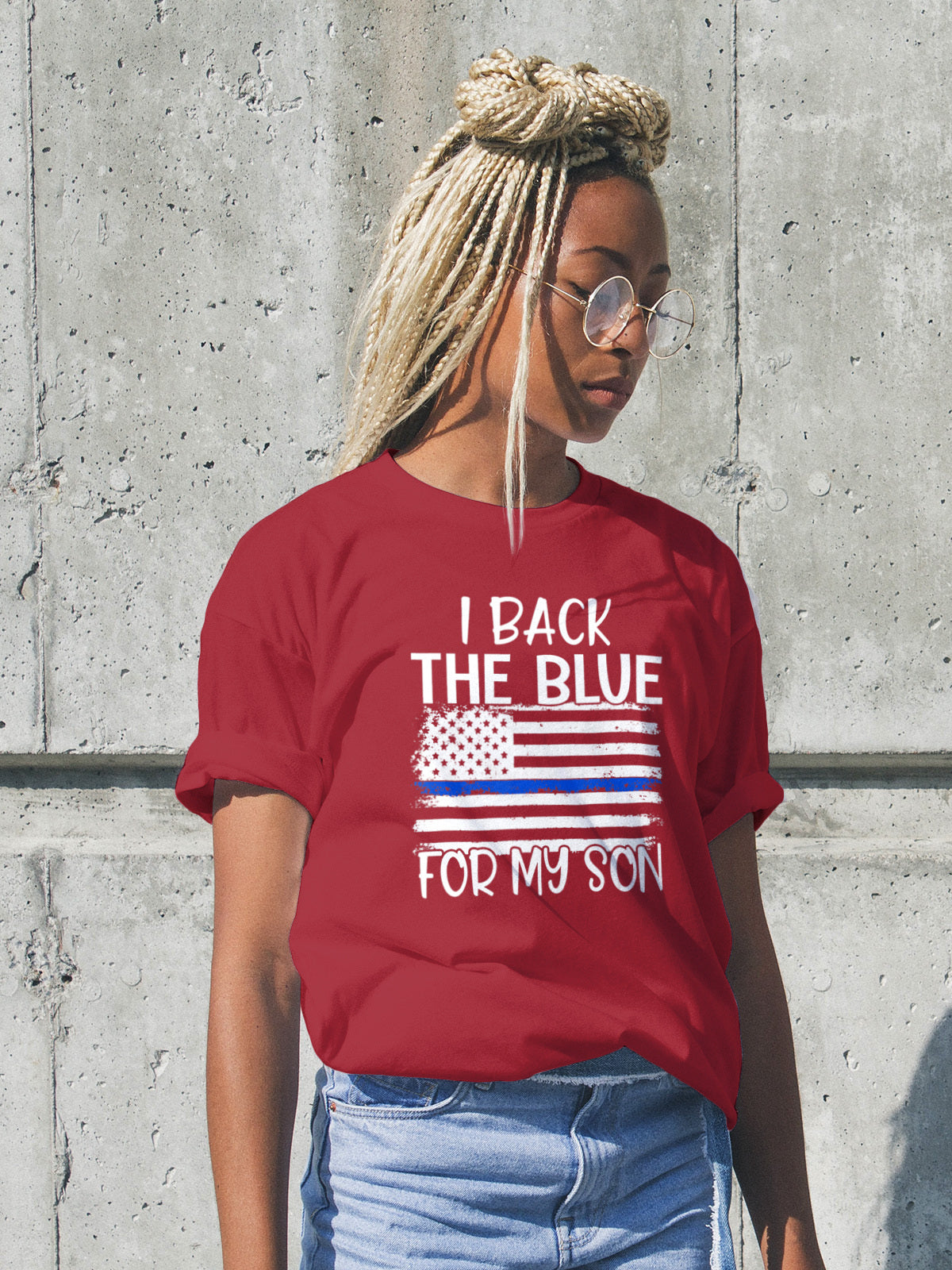 I Back The Blue For My Son